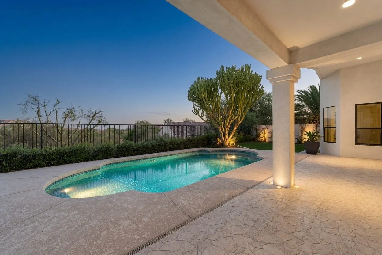 Pool & covered patio