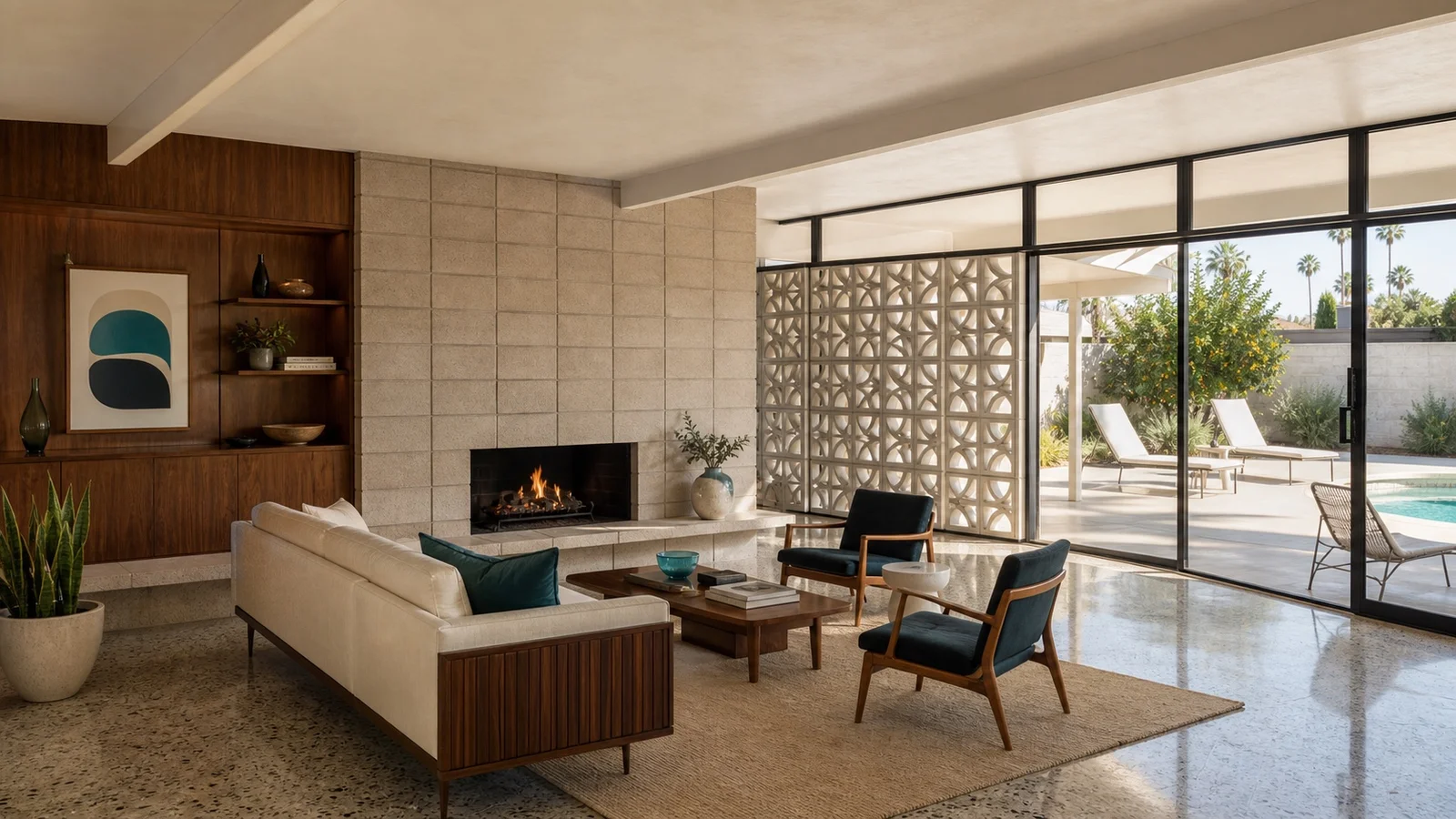 Midcentury Living Remodel