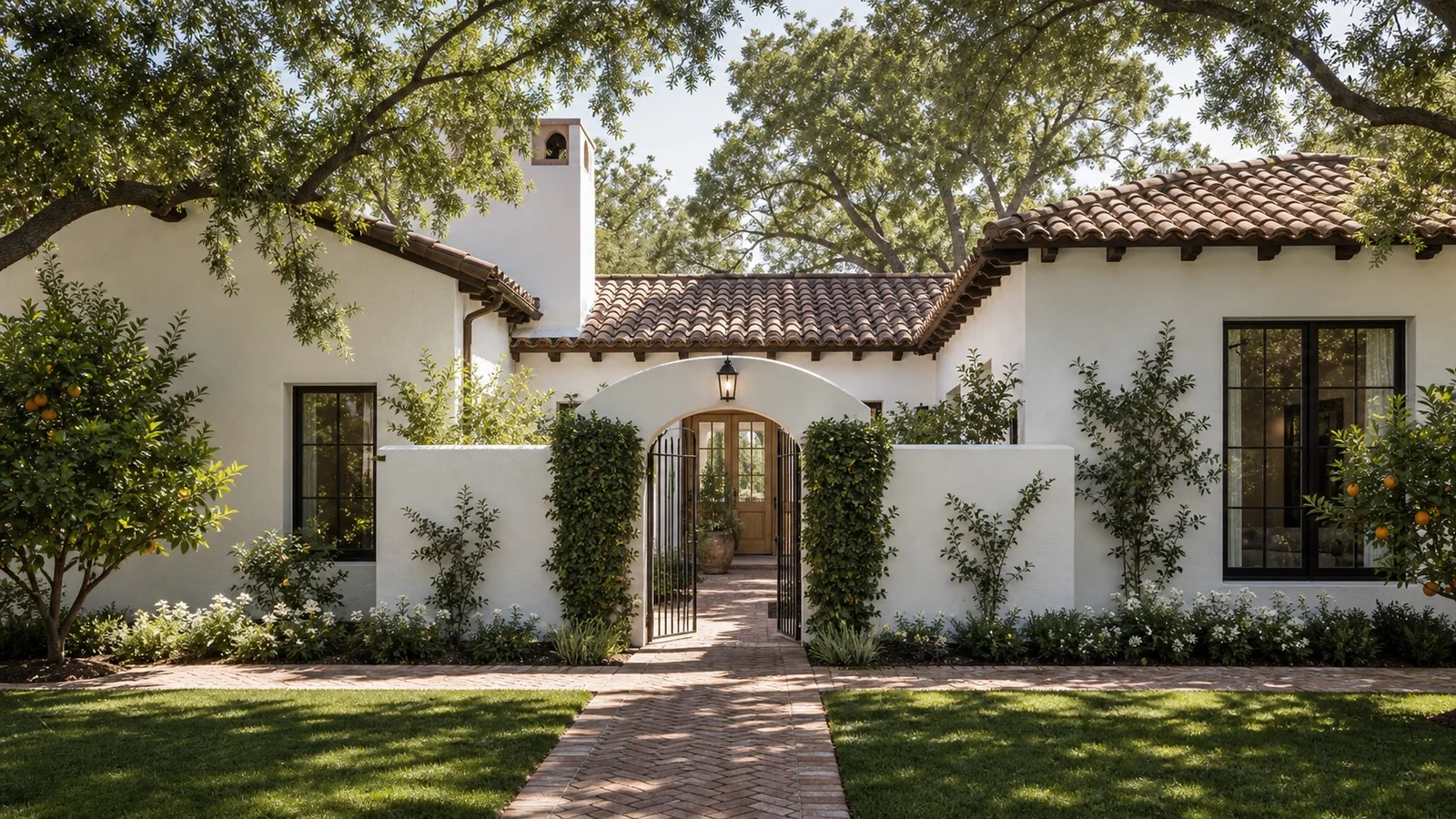 Front entry & courtyard