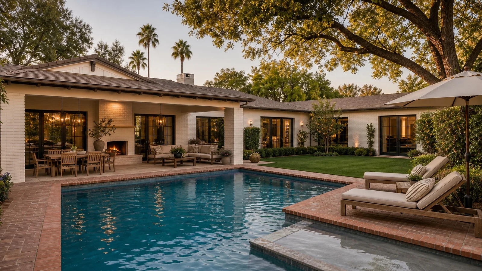 Backyard & pool